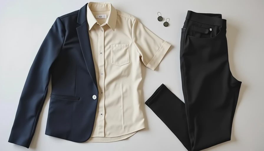 Professional client meeting outfit with blazer and pants