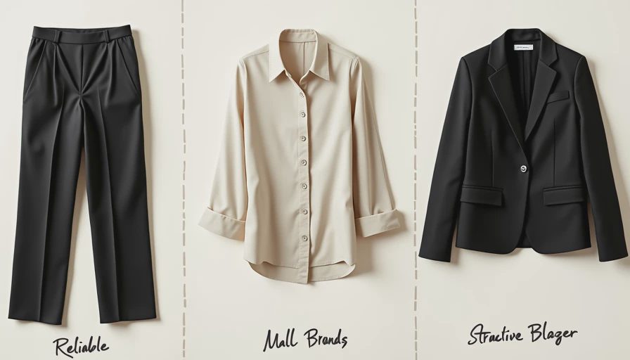 Quality mall brand clothing examples with construction details