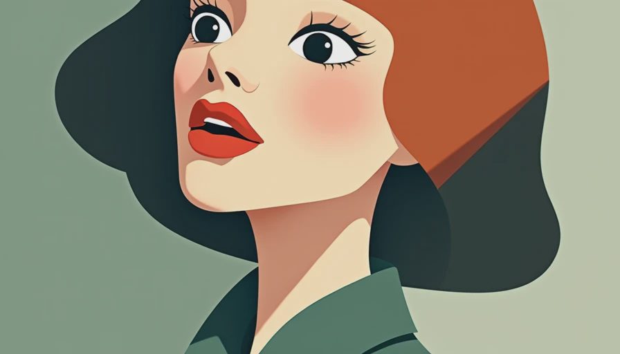 Illustration for women's style tops