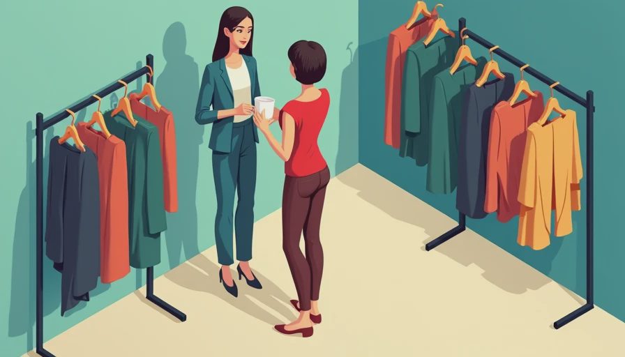 Visual context for women's style pants