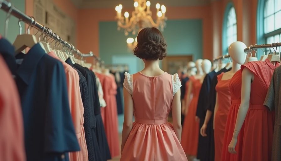 Visual context for retro style women's clothing
