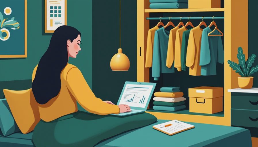 Visual context for closet audit spreadsheet