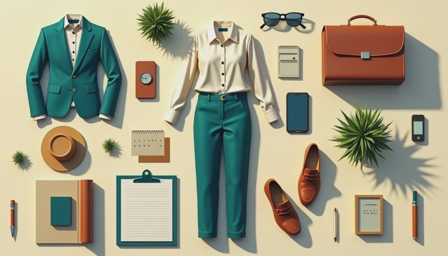 Illustration for everyday work outfits