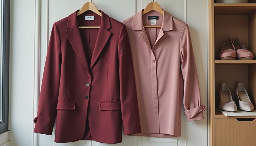 Visual context for stylish but affordable workwear